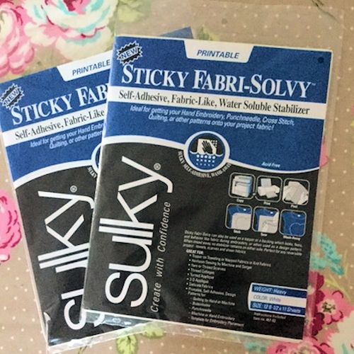 How to use Sulky Sticky Fabri Solvy to transfer your pattern
